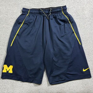 Michigan Wolverines Shorts Men Small Nike Dri Fit Authentic Basketball NCAA
